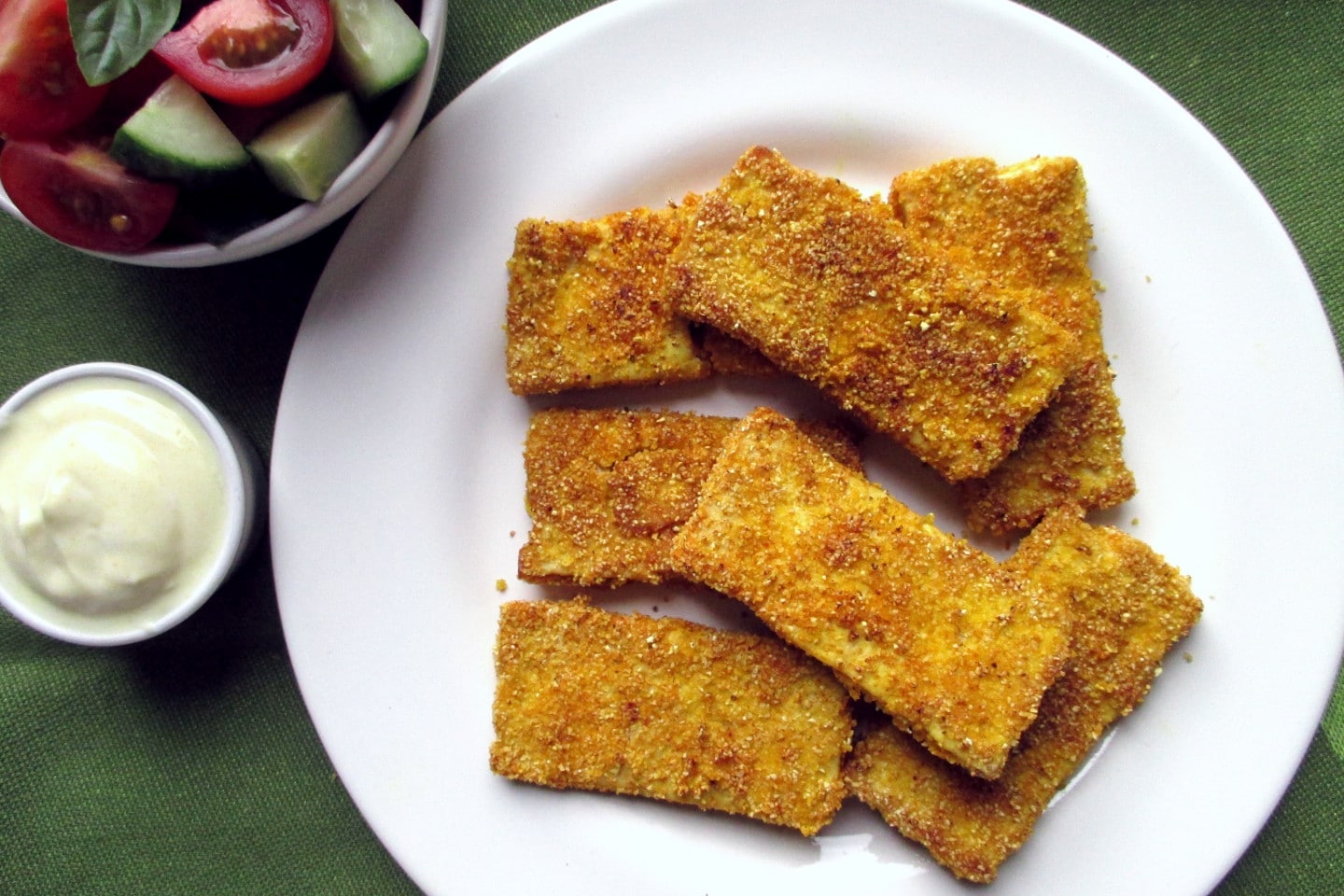 Bâtonnets de tofu croustillants