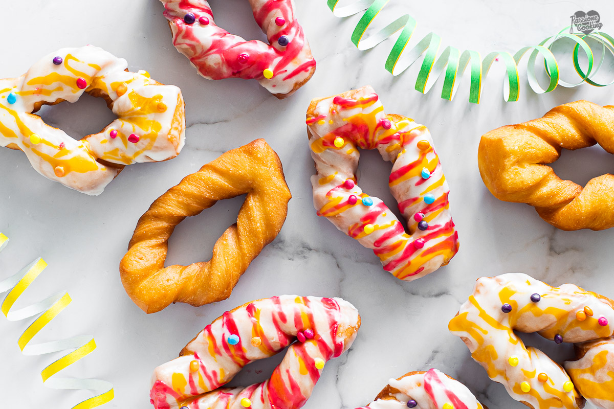 Beignets sucrés de Carnaval