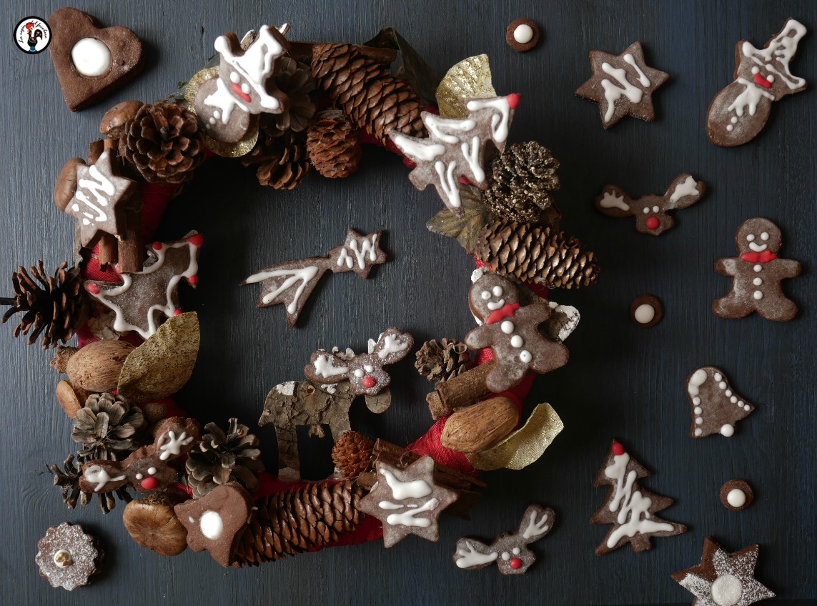 Biscuits de Noël chocolat et menthe