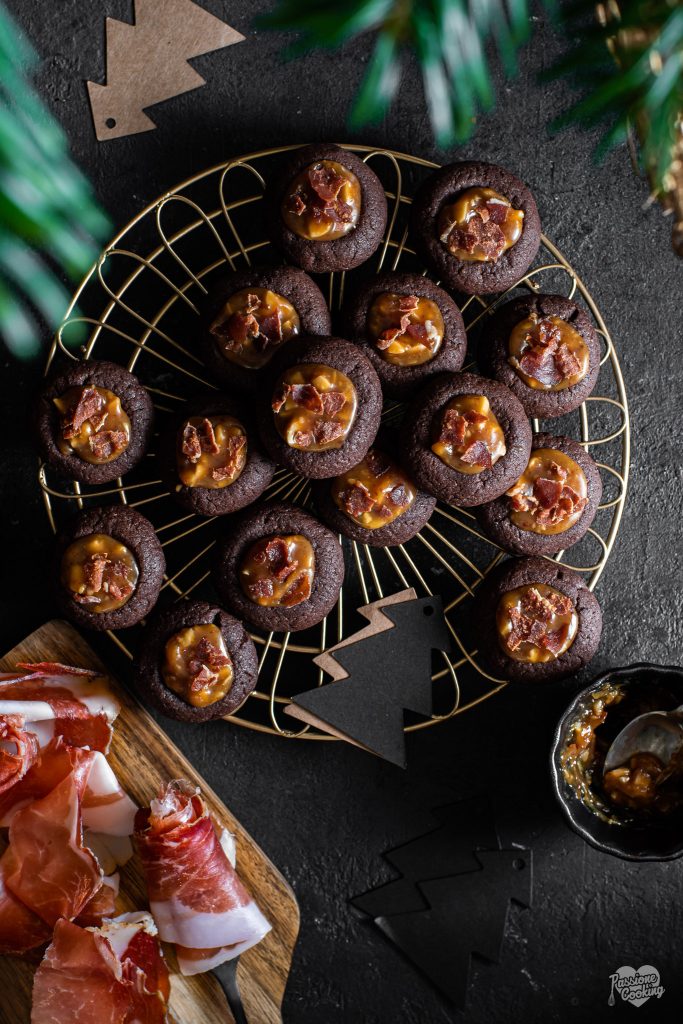Biscuits au chocolat avec caramel au Speck Alto Adige IGP