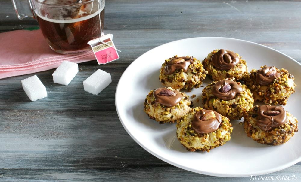 Biscuits aux pistaches et chocolat