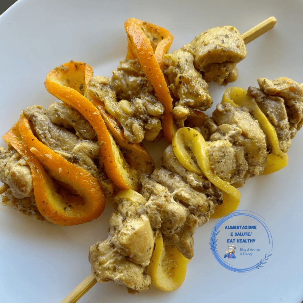 Brochettes de poulet aux agrumes et épices