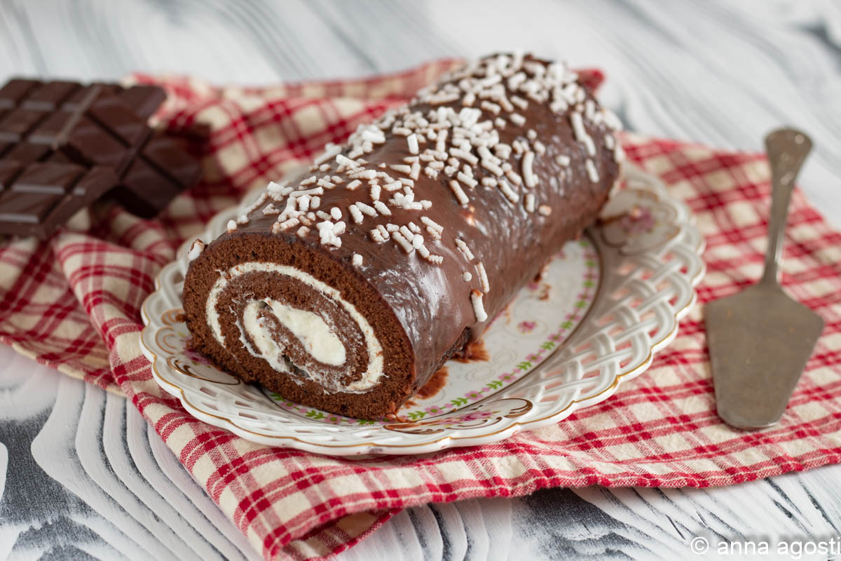 Bûche chocolat et crème paradis