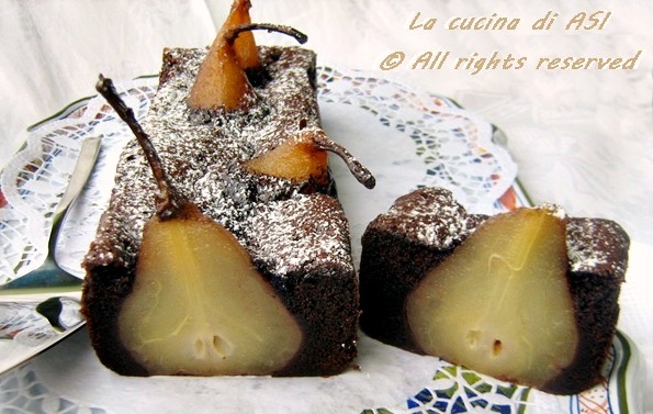 Cake aux poires et chocolat