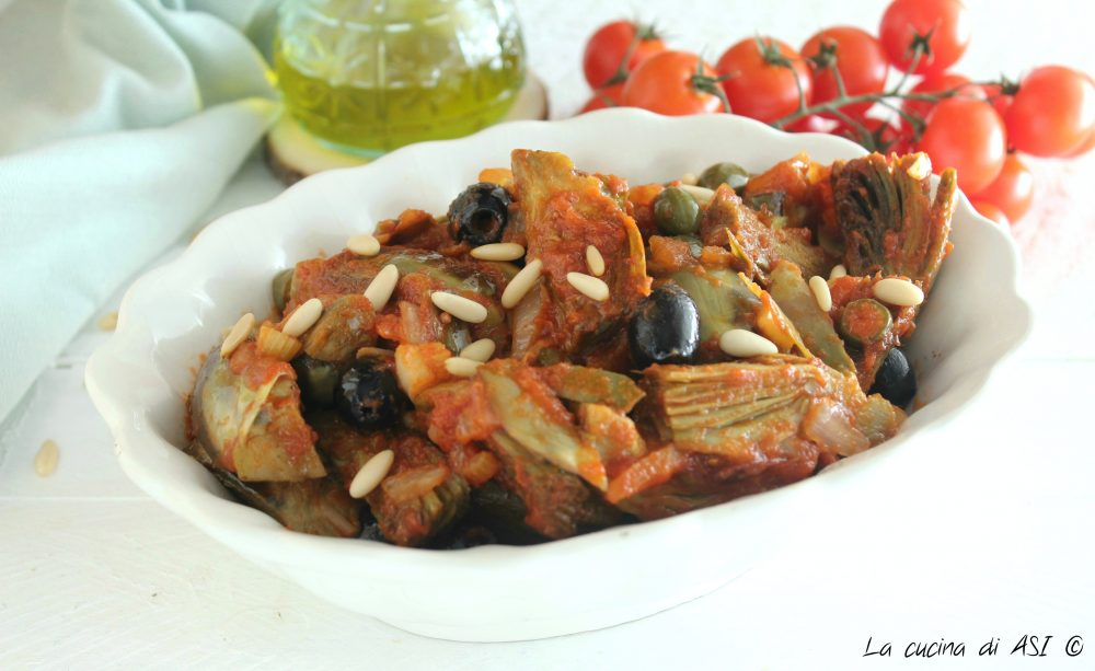 Caponata d'artichauts