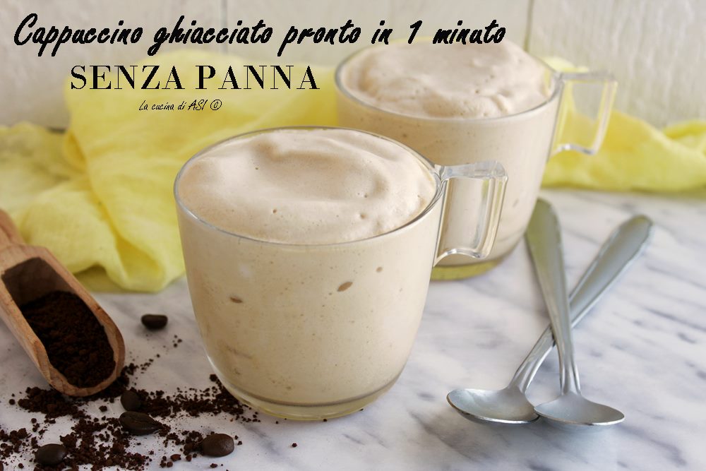 Cappuccino glacé prêt en 1 minute sans crème