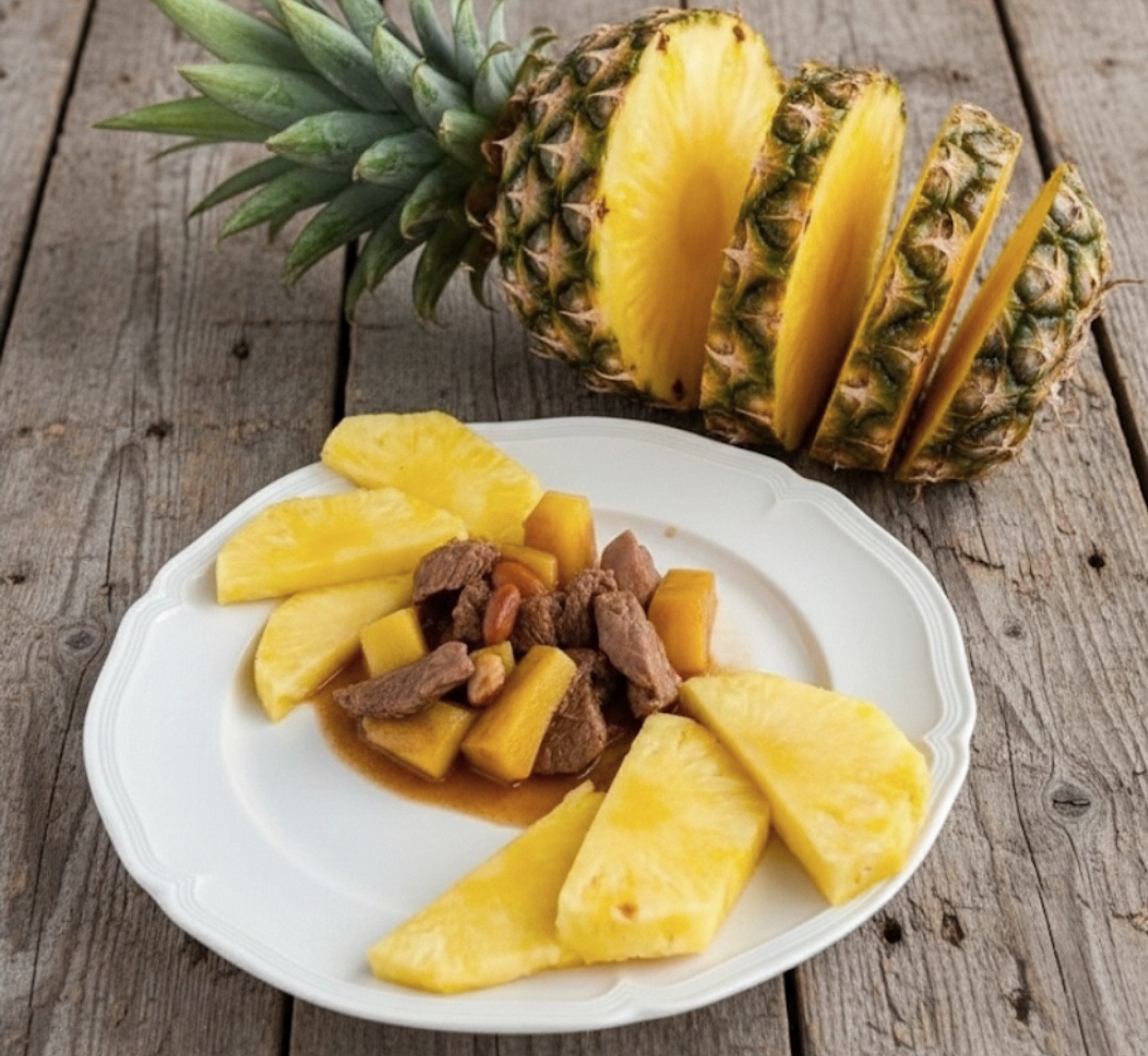 Cuisse de dinde à l&rsquo;ananas à la poêle