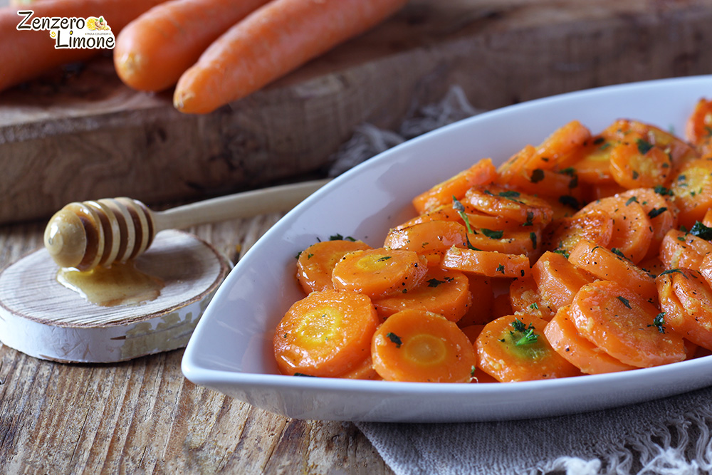 Carottes glacées au miel