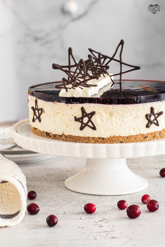 Cheesecake au vin chaud