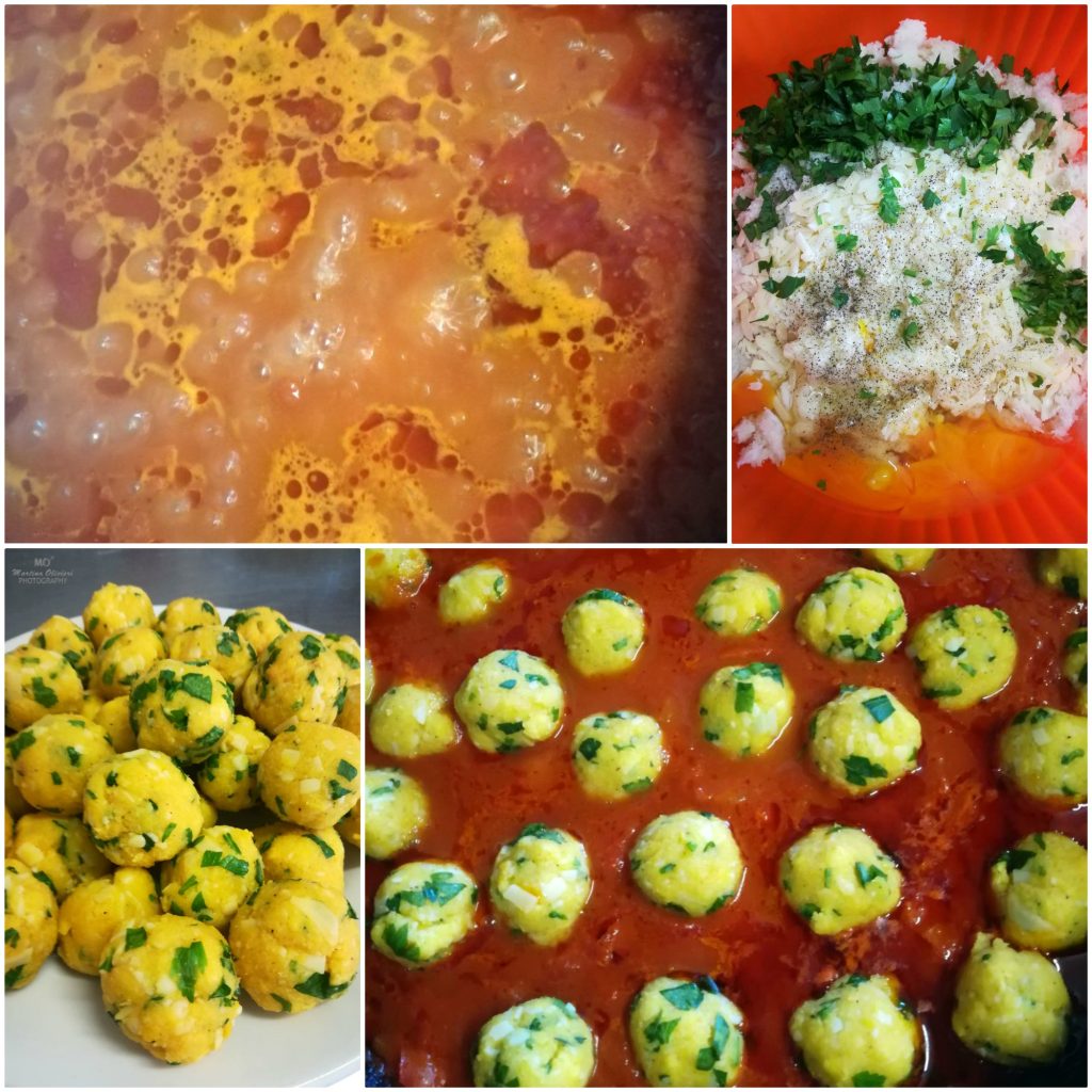 Boules de fromage et œufs