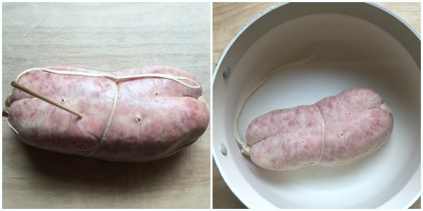 Cotechino en croûte - étape 1