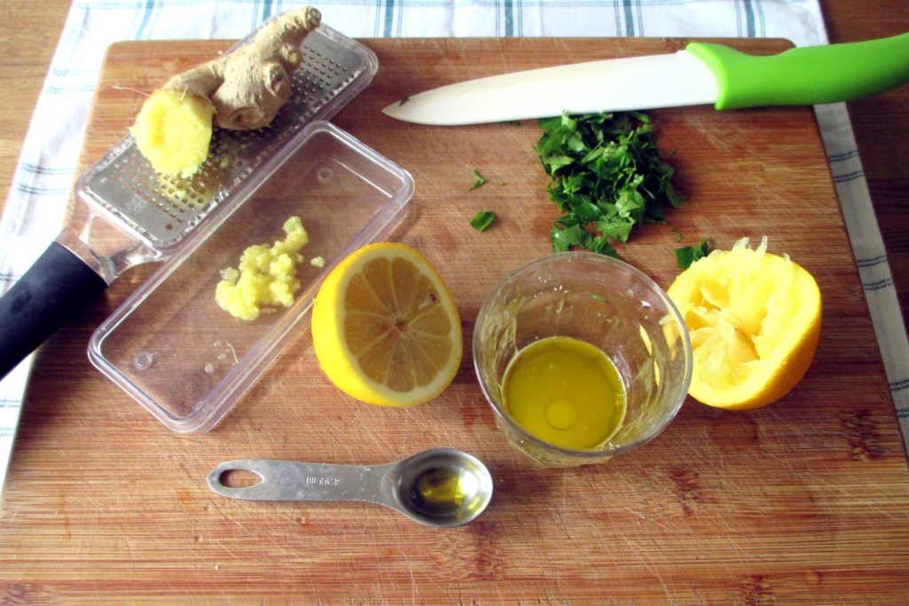 Couscous avec pois chiches et pois mange-tout au citron et gingembre, Mange sans Ventre
