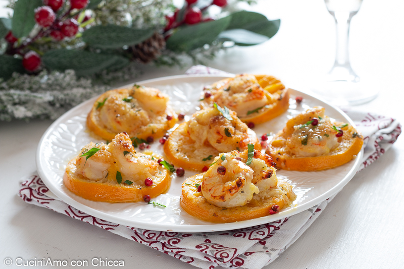 Crevettes à l'orange