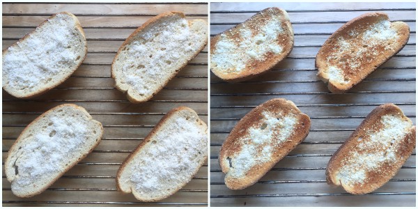 Croûtons à la mortadelle et aux pistaches - procédure 1