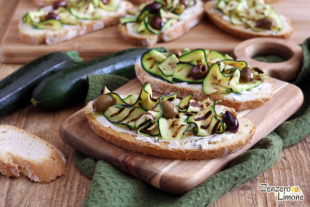 croûtons aux courgettes