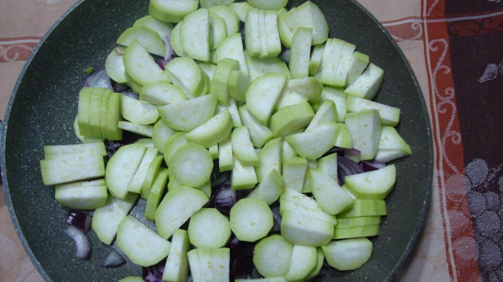 Courgette Sicilienne mijotée à la poêle