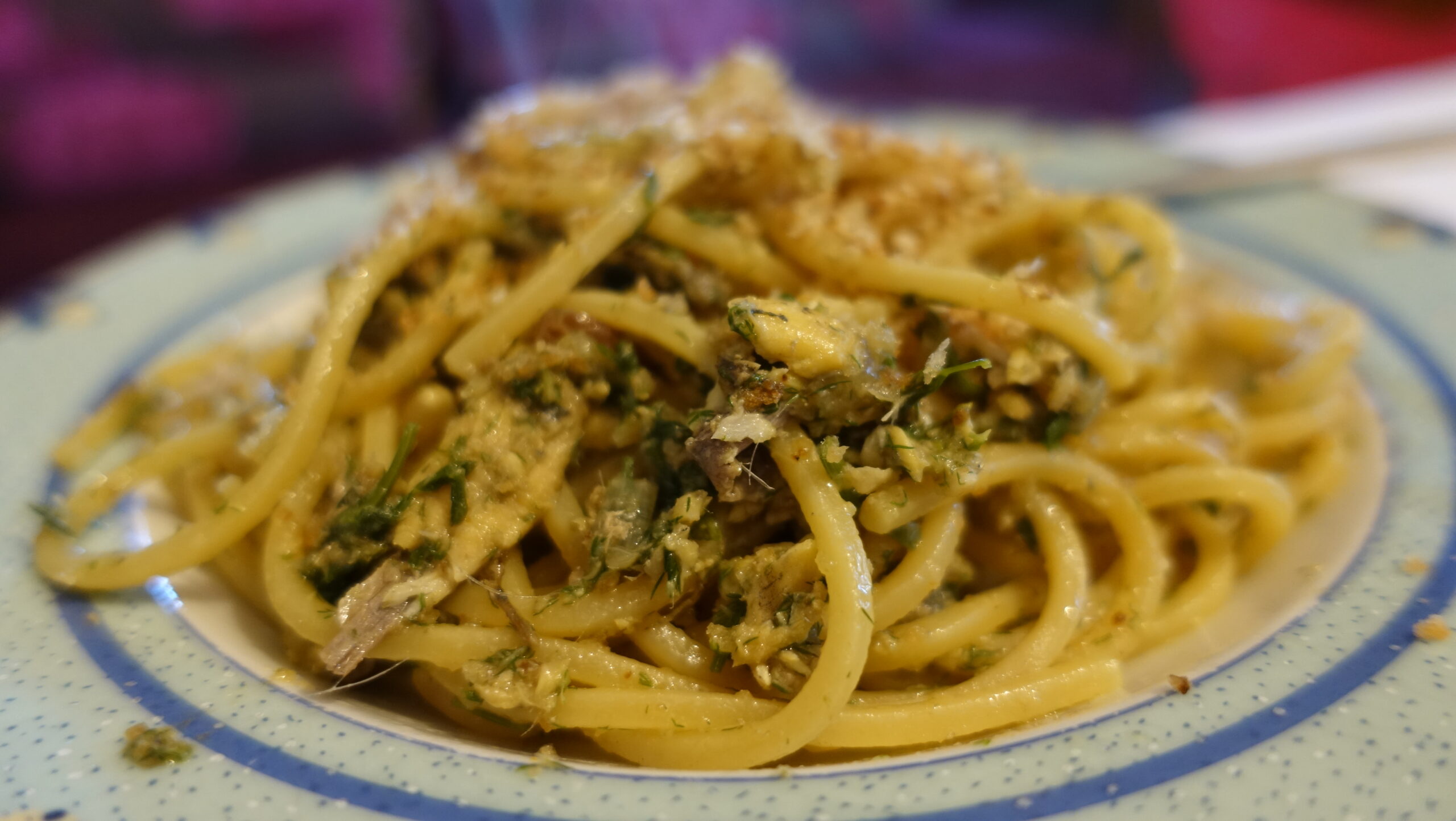 Spaghetti aux anchois et fenouil sauvage