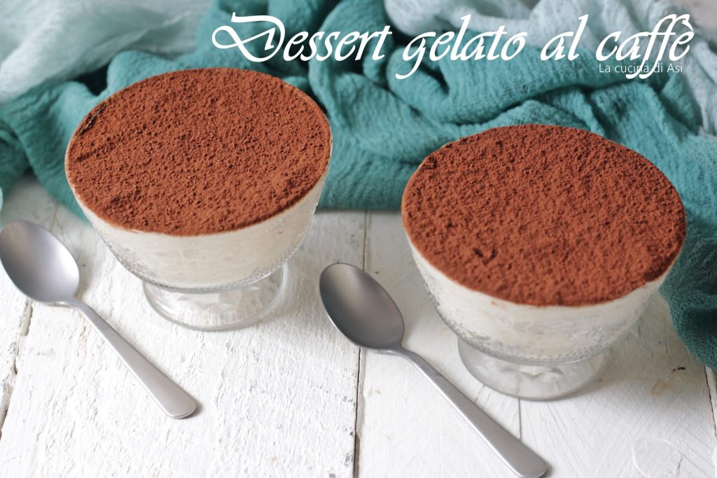 Dessert glacé au café