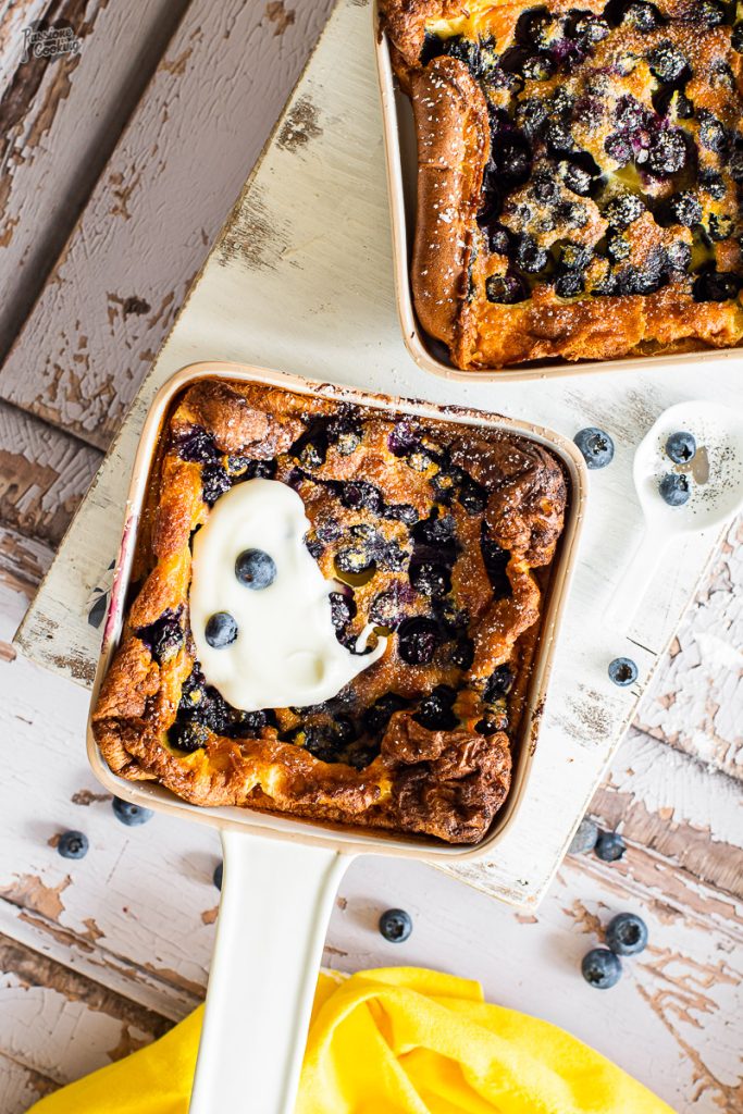 Dutch baby aux myrtilles