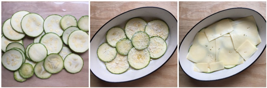 Flan de courgettes - procédure 1