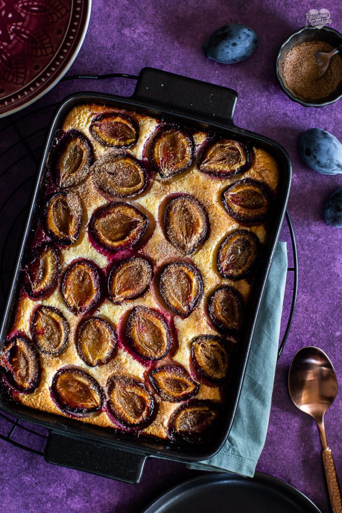 Flan moelleux aux prunes