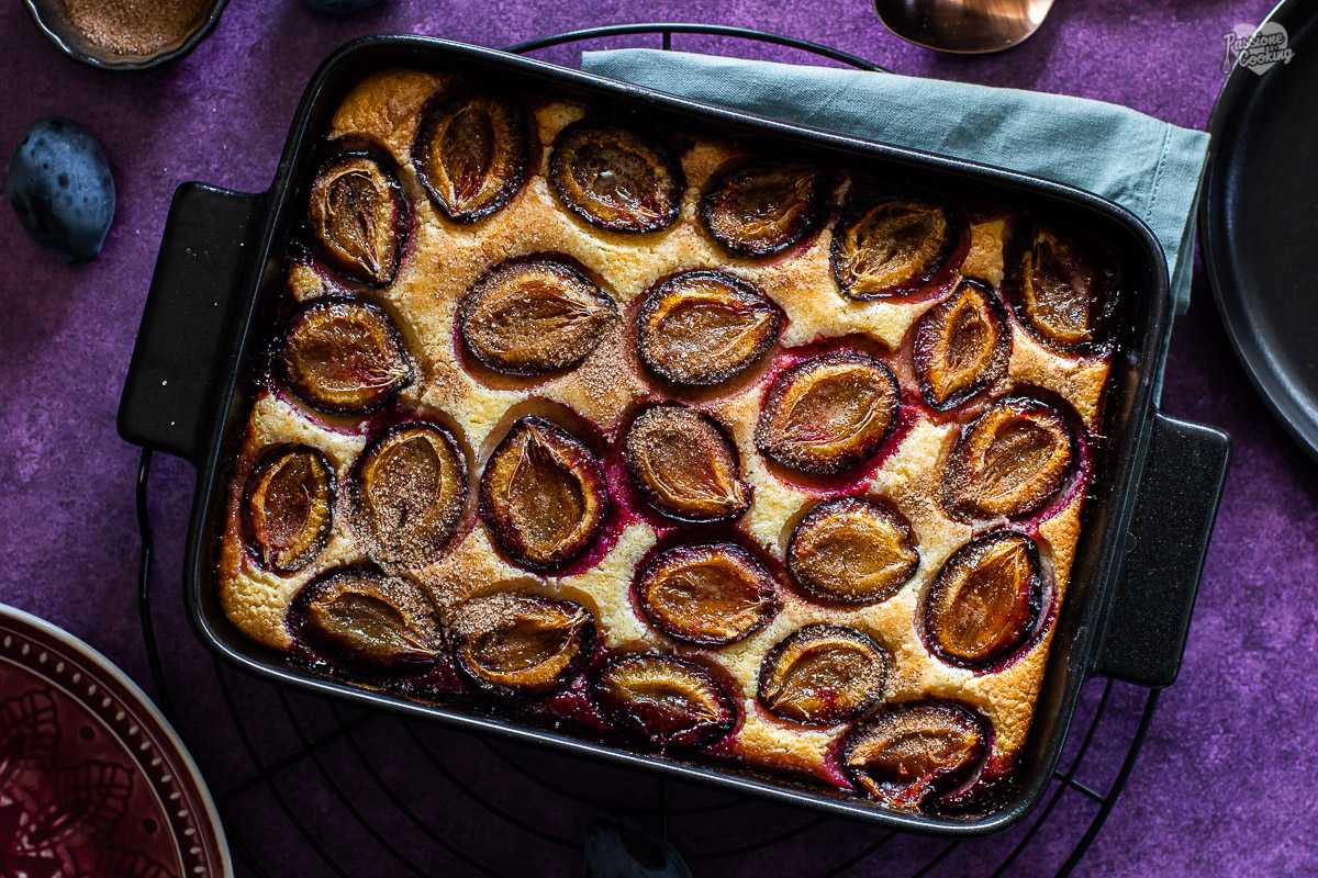 Flan moelleux aux prunes