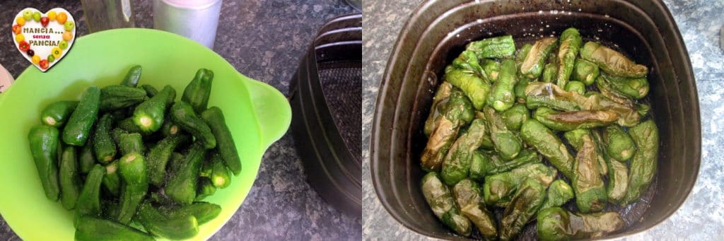 Friggitelli à la tomate dans la friteuse à air, Mange sans Ventre