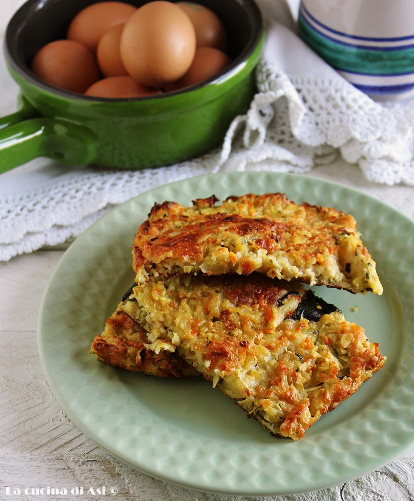 Galettes de légumes mélangés