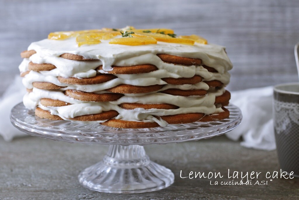 Gâteau à étages au citron recette La cucina di ASI