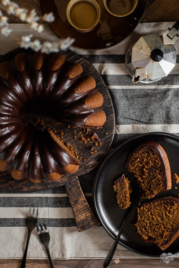Gâteau au café avec glaçage au café