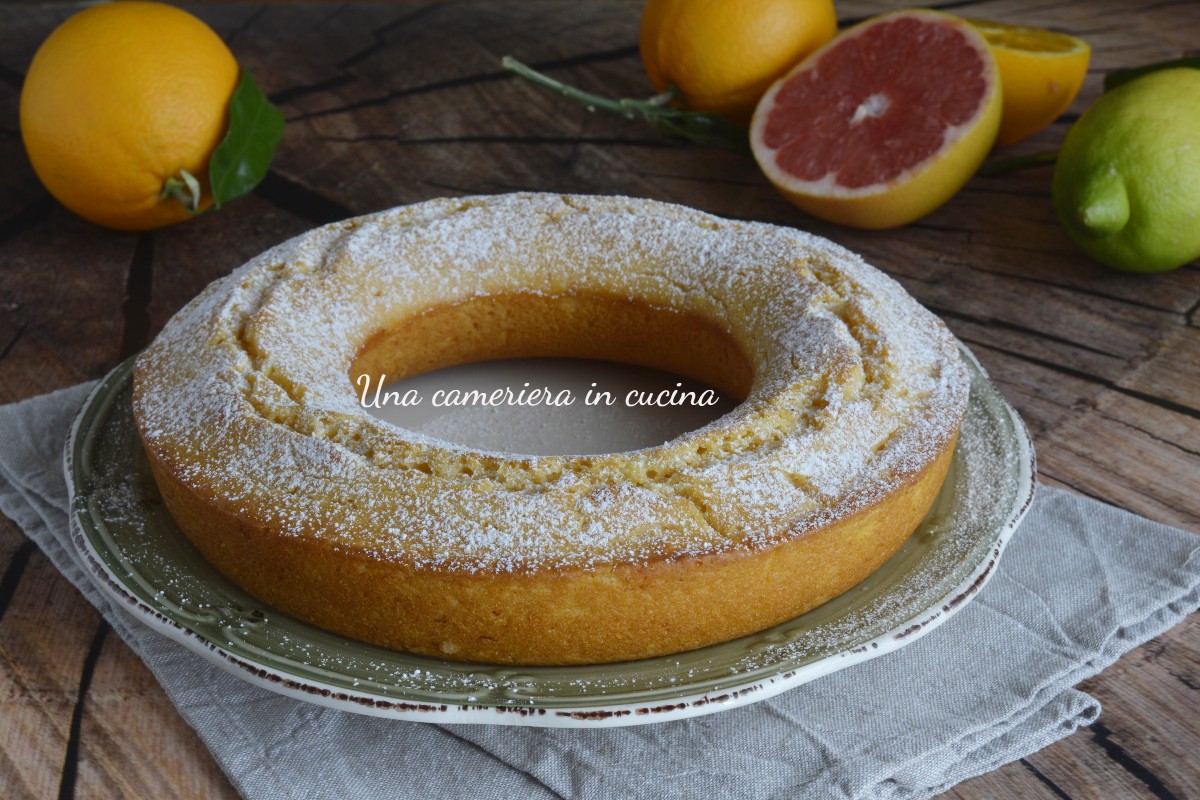 Gâteau aux agrumes sans œufs et sans beurre