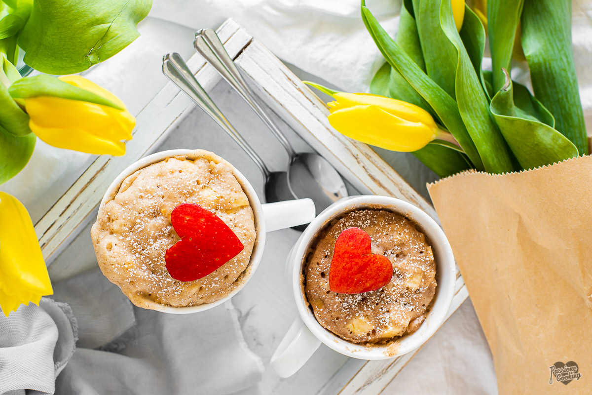 Gâteau aux pommes en tasse au micro-ondes