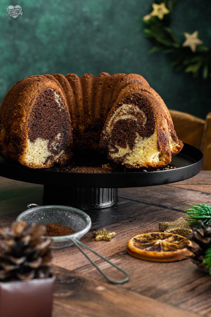 Gâteau marbré épicé