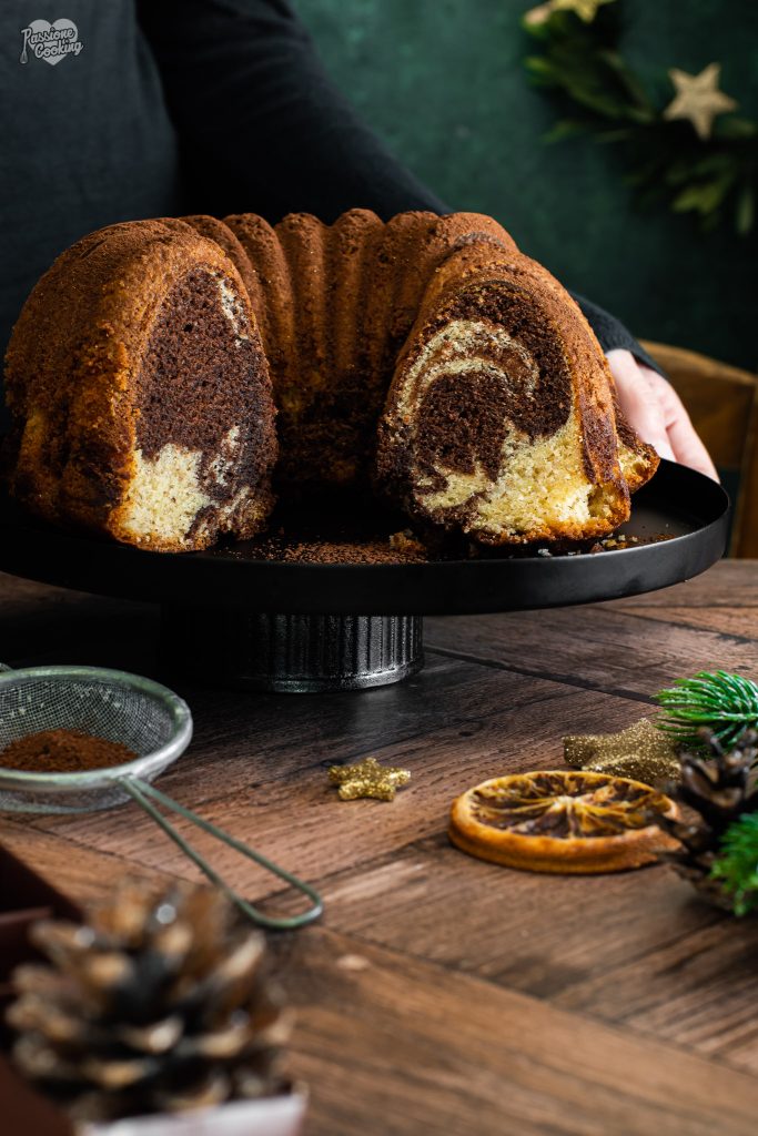 Gâteau marbré épicé