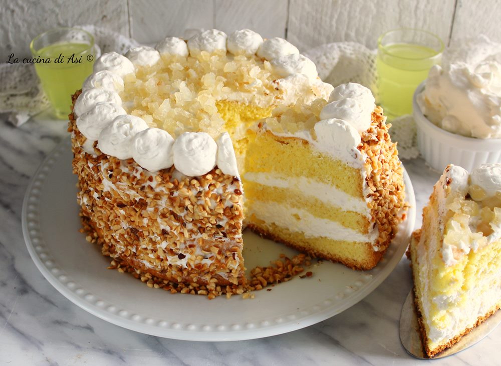 Gâteau moelleux fourré au Limoncello