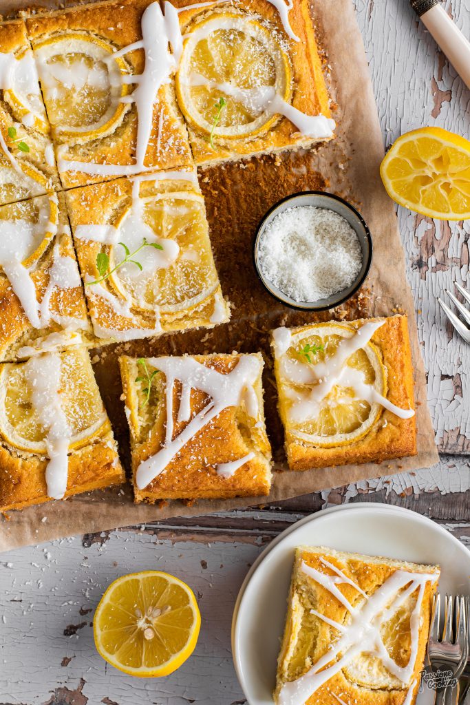 Gâteau noix de coco et citron