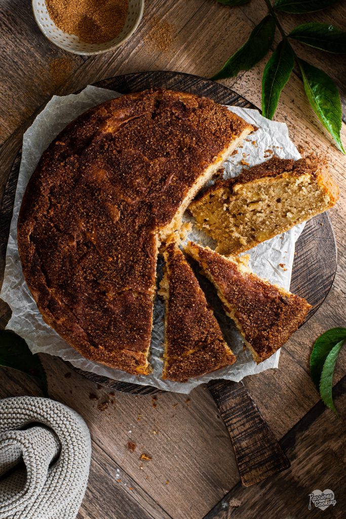 Gâteau aux pommes et cannelle