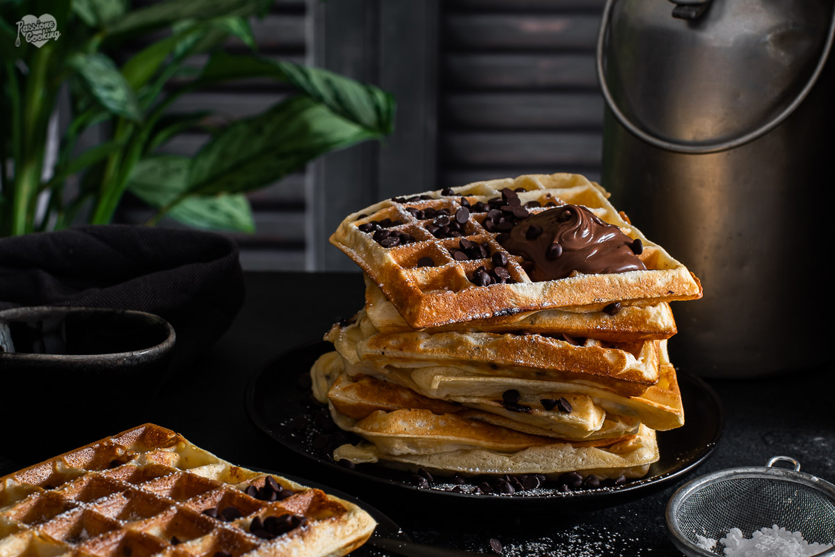 Gaufres aux pépites de chocolat