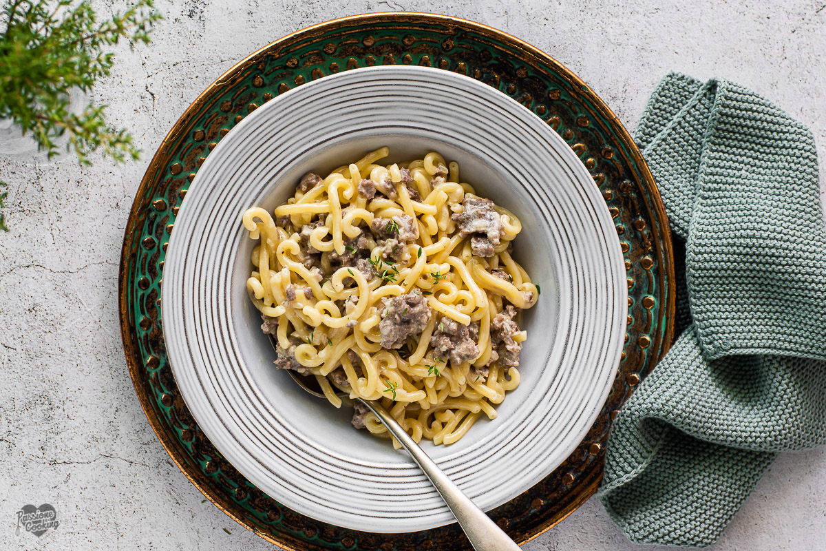 Gramigna avec saucisse