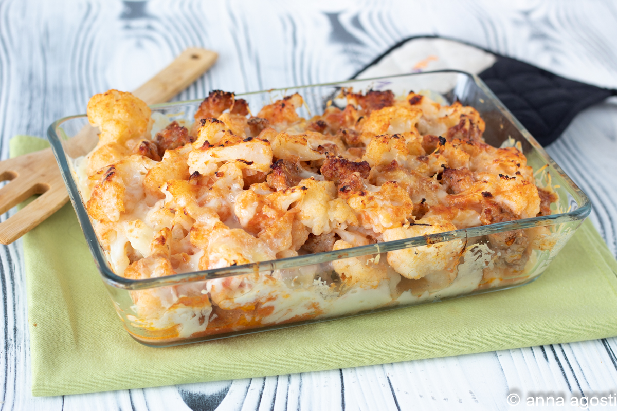 GRATIN DE CHOU-FLEUR ET SAUCISSE