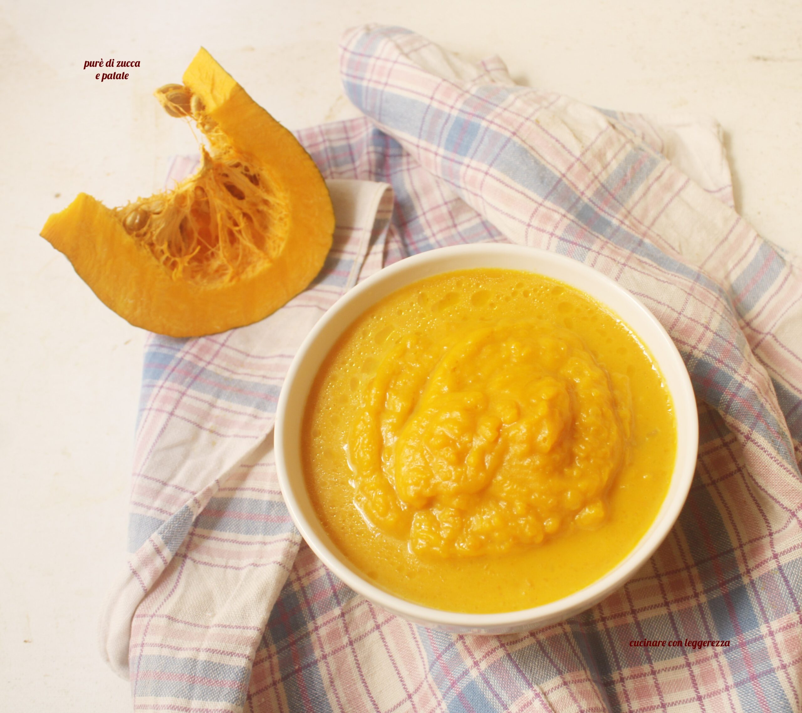 Purée de potiron et pommes de terre