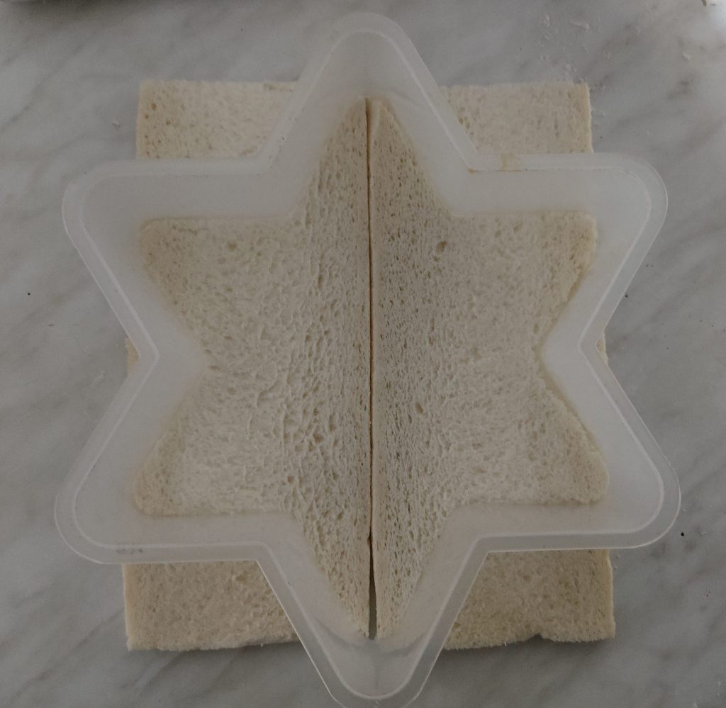 Étoile de sandwichs au saumon