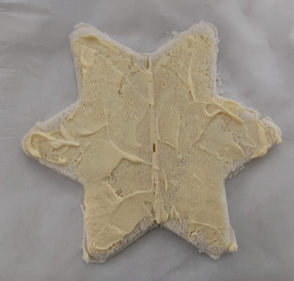 Étoile de sandwichs au saumon