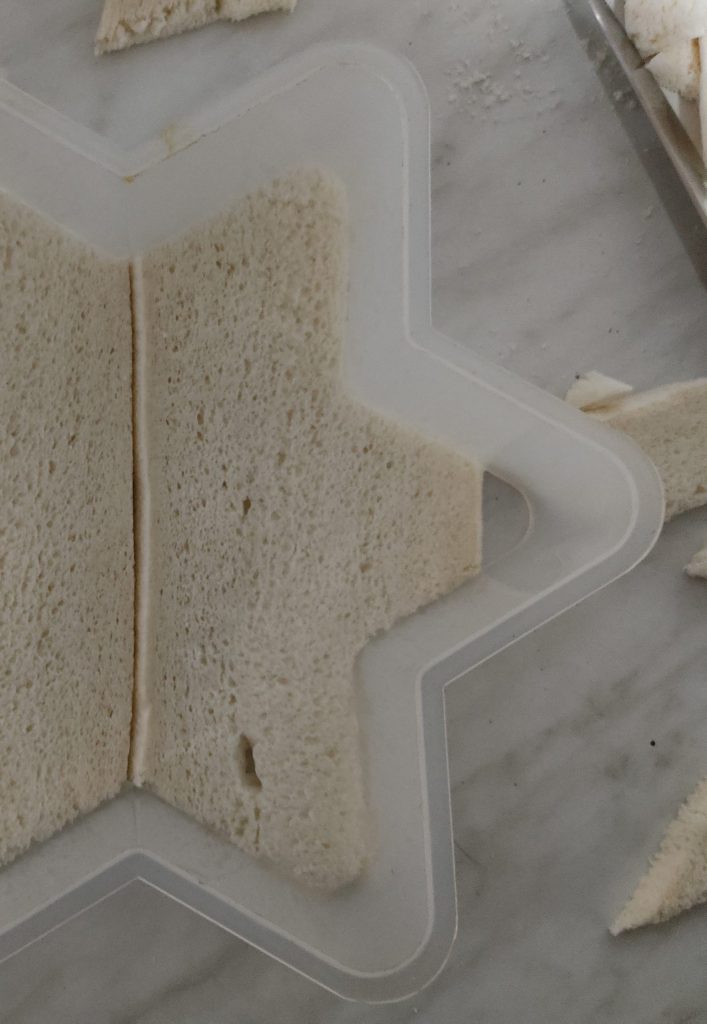 Étoile de sandwichs au saumon