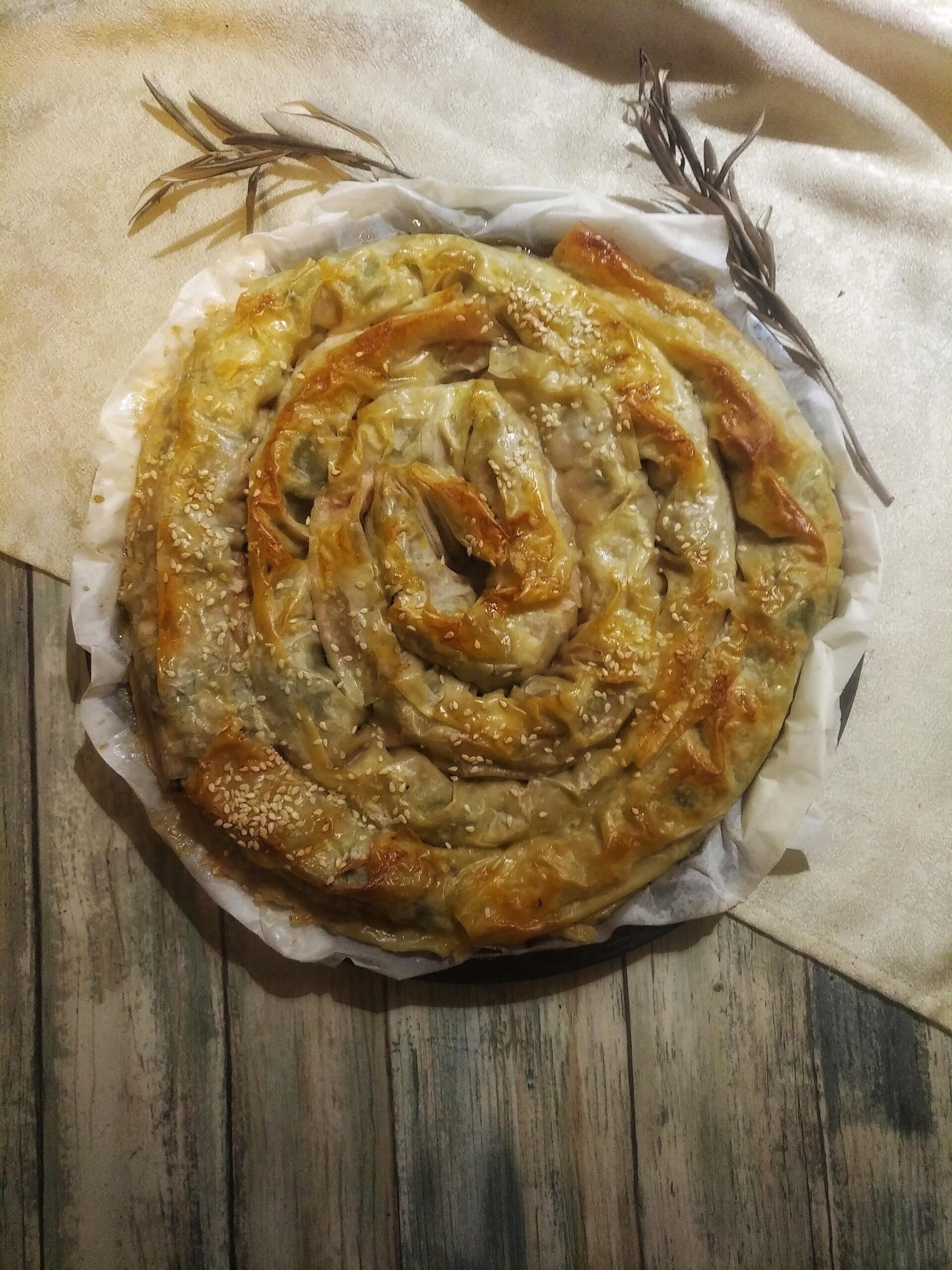 Börek du Kosovo: byrek me spinaq