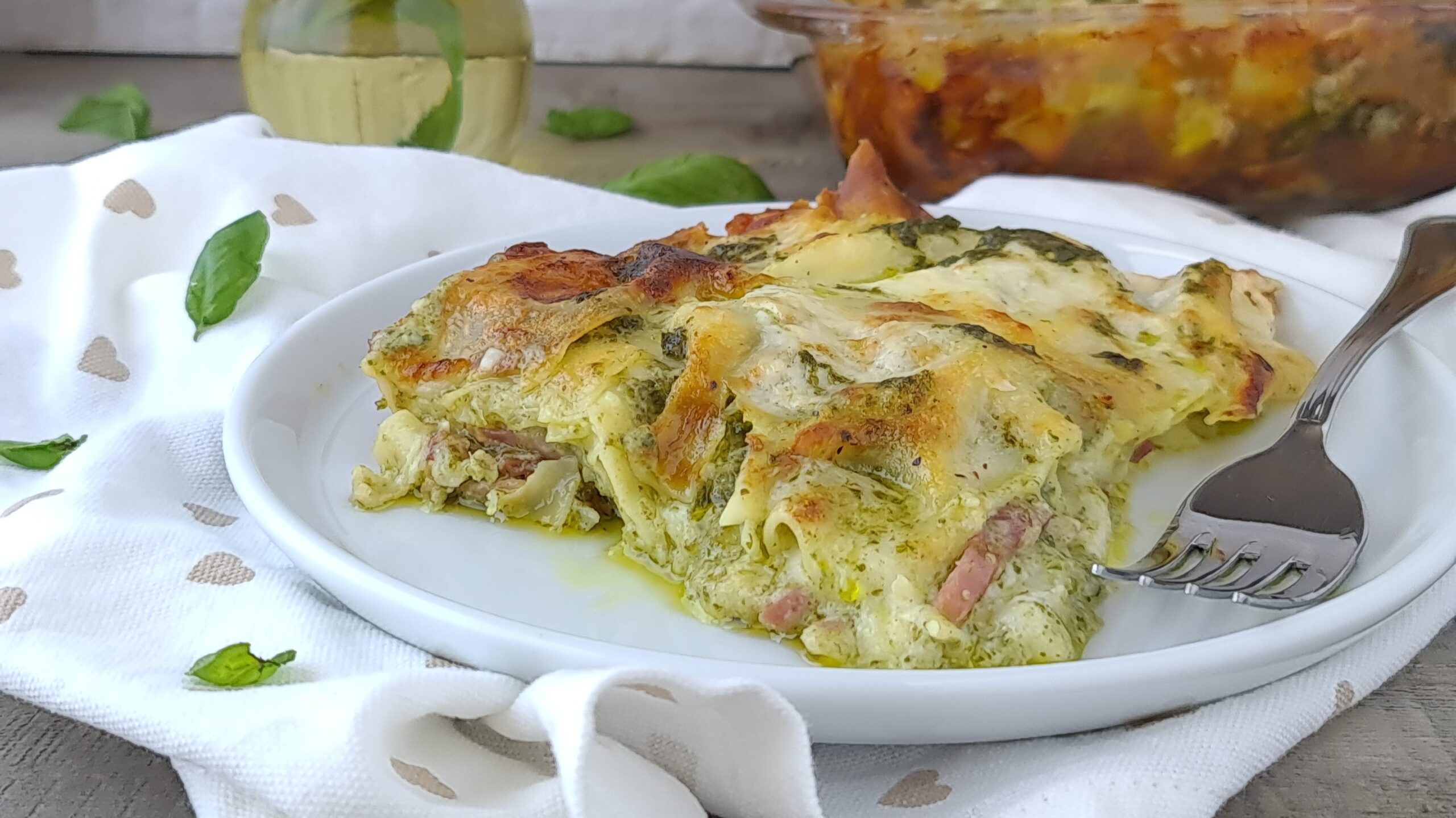 Lasagne au pesto et speck