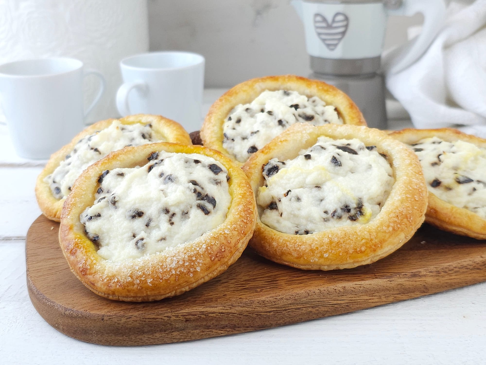 Feuilletés à la ricotta et au chocolat