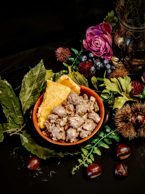 Sauce du bûcheron avec polenta