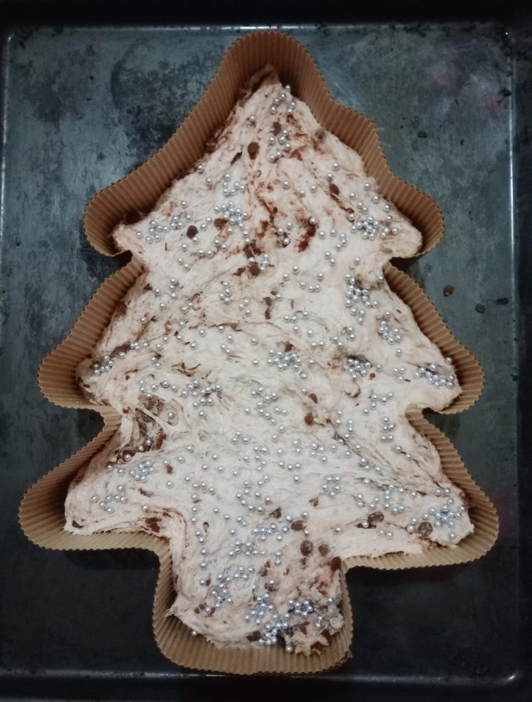 sapin de Noël avec pépites de chocolat