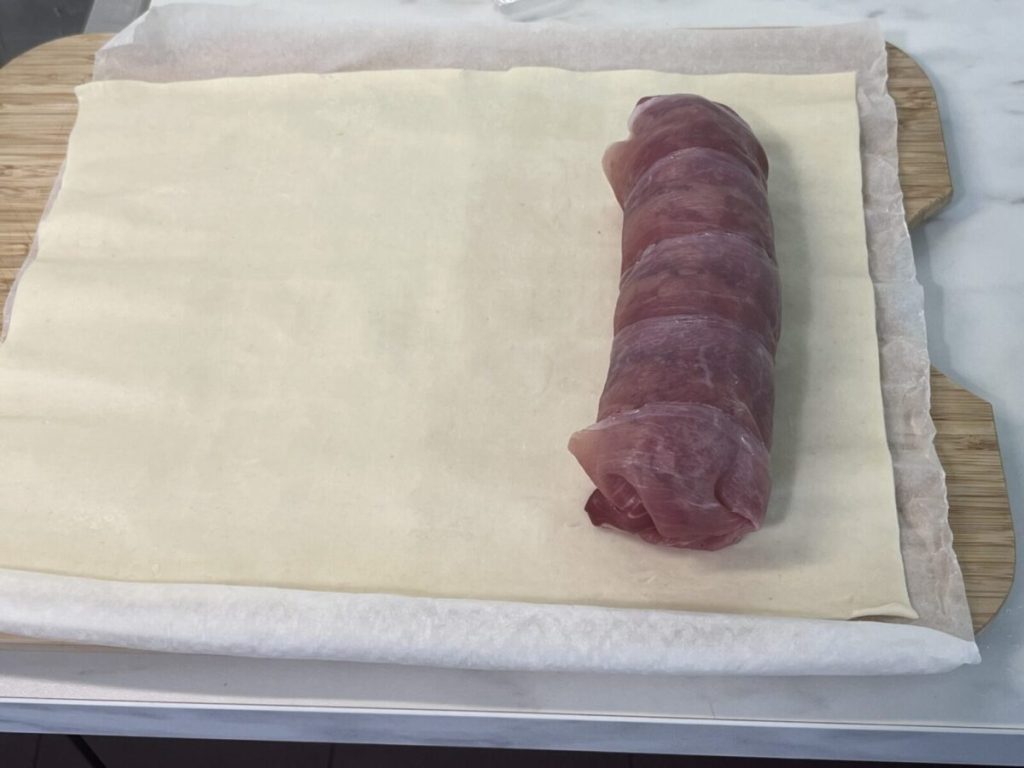 cotechino speck croûte courgettes